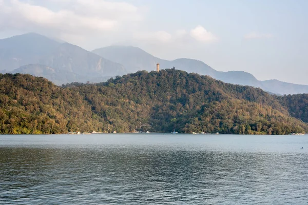 Paesaggio Del Lago Sun Moon Nantou Taiwan — Foto Stock