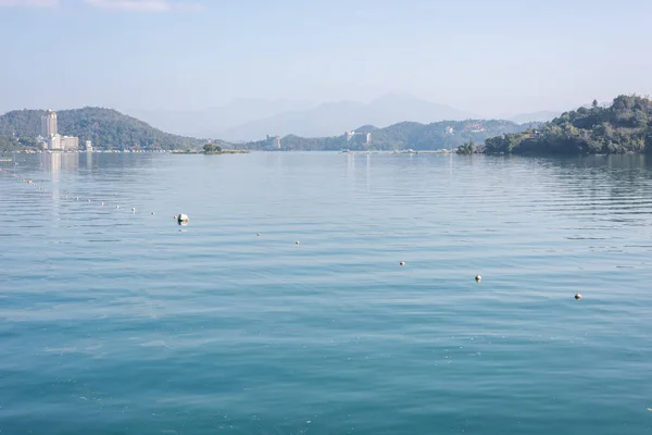 Nantou Tayvan Güneş Gölü Manzarası — Stok fotoğraf