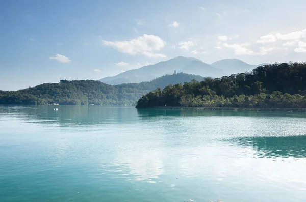 Nantou Tayvan Güneş Gölü Manzarası — Stok fotoğraf