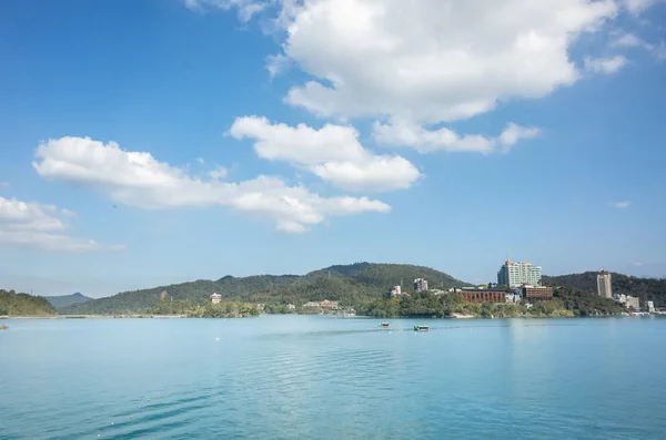 Nantou Tayvan Güneş Gölü Manzarası — Stok fotoğraf