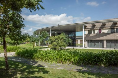 Taitung, Tayvan - 12 Kasım 2018:building Taitung Sanat Müzesi modern tarzı, Tayvan, Asya.