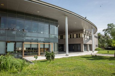 Taitung, Tayvan - 12 Kasım 2018:building Taitung Sanat Müzesi modern tarzı, Tayvan, Asya.