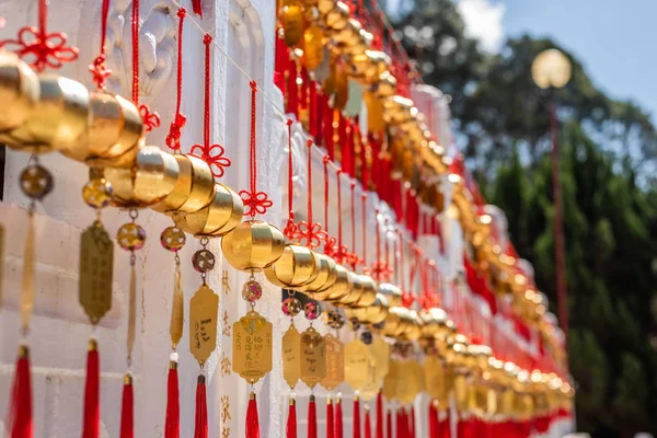 Nantou Taiwan Feb 12Th 2019 Parede Desejo Wenwu Temple Perto — Fotografia de Stock