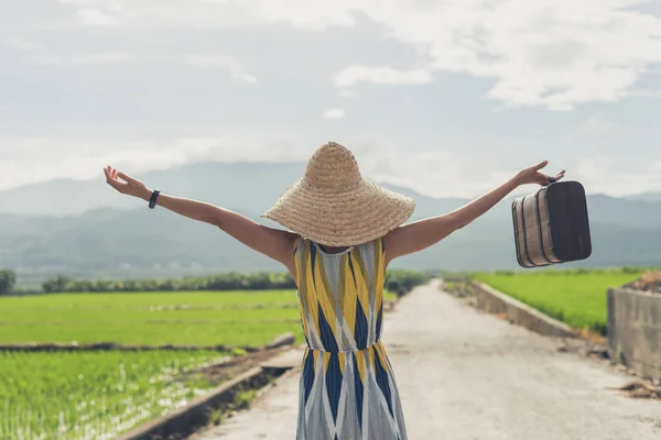 アジアの女性の旅行 — ストック写真