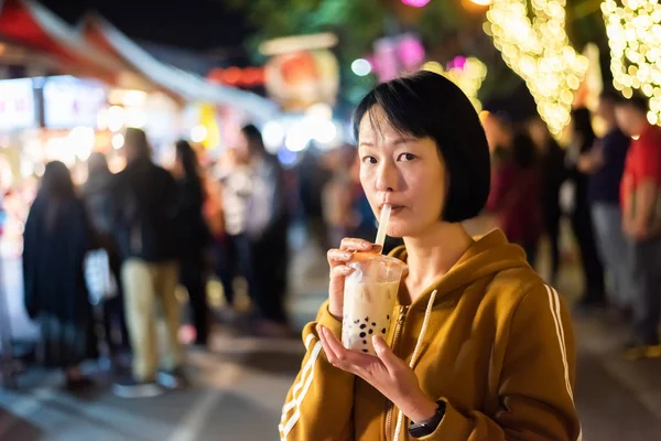 Berühmter taiwanesischer Bubble Milch Tea — Stockfoto