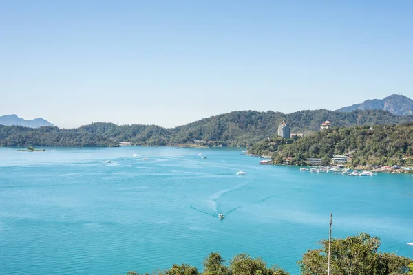 Krajina z Sun Moon Lake — Stock fotografie