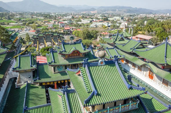 Techos del famoso templo Baohu Dimu — Foto de Stock