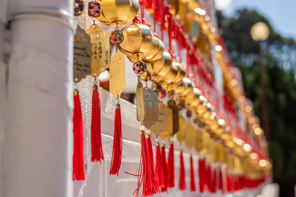 Ściana z życzeń w świątyni Wenwu — Zdjęcie stockowe