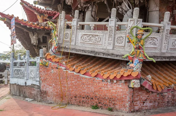 Ruínas de terremoto de templo de Wuchanggong — Fotografia de Stock
