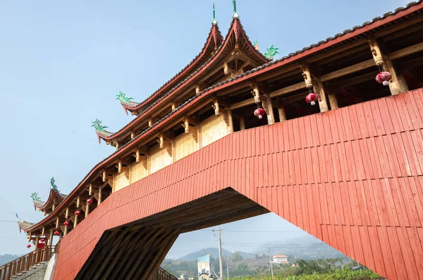 Zhejiang taishun galeriebrücke — Stockfoto