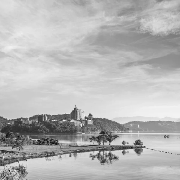 Krajina z Sun Moon Lake — Stock fotografie