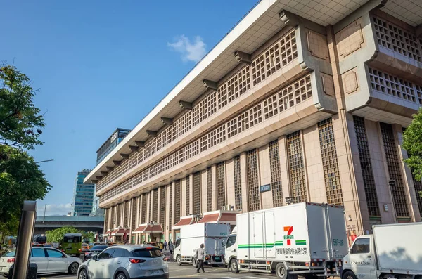 Taipei edifício da estação ferroviária — Fotografia de Stock
