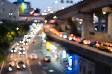 Trafik ışığı ile soyut arkaplan 