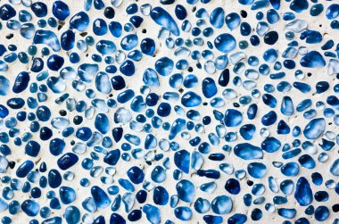 blue terrazzo stones texture clipart