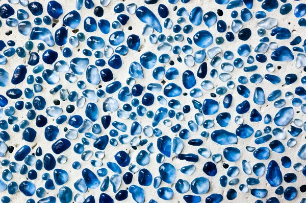 Azul terrazzo pedras textura — Fotografia de Stock