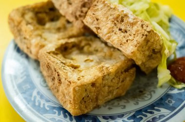 kokulu tofu ünlü Tayvanlı snack