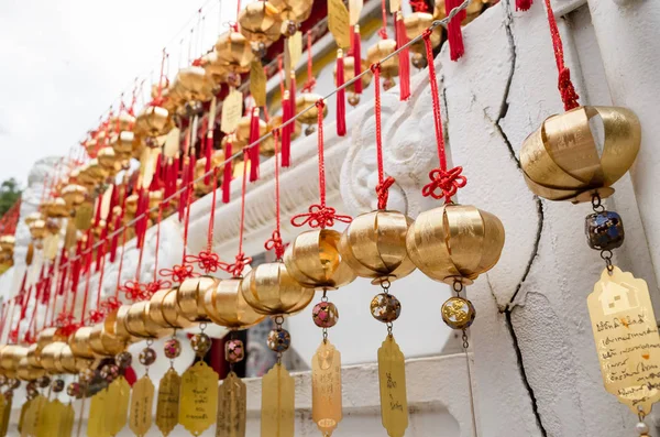 Ściana życzeń w świątyni Wenwu w pobliżu Sun Moon Lake w Yuchi — Zdjęcie stockowe