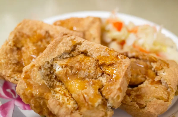 famous Taiwanese snack of stinky tofu