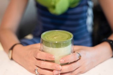 masada matcha süt çay fincan