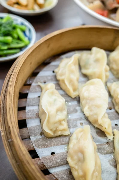 Taiwanese famous snacks of steamed dumplings