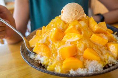 mango ünlü Tayvanlı aperatifler buz tıraş