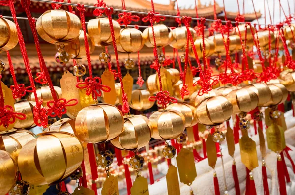 Wand der Wünsche im Wenwu-Tempel in der Nähe des Sonnenmondsees bei Yuchi — Stockfoto