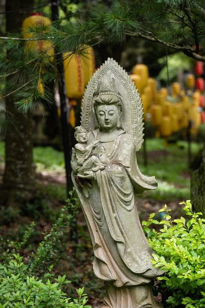 Ancient stone bodhisattva statue — Stock Photo, Image