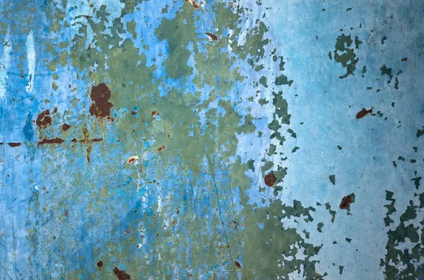 Paslı metal kirli duvar — Stok fotoğraf