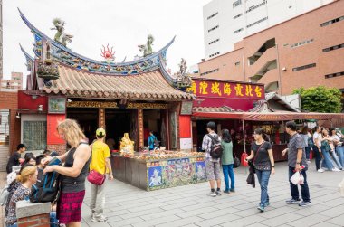 Taipei Xia Hai şehir Tanrı Tapınağı ünlü cazibe