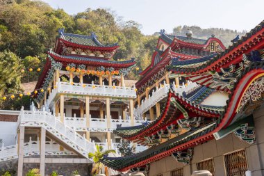 Baohu Dimu Tapınağı renkli saray çatıları
