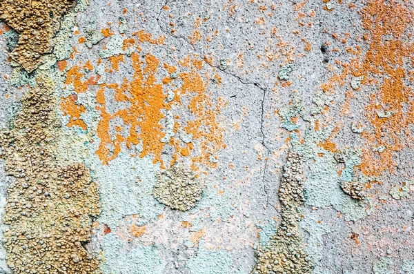 Wall with colorful dirty cracked texture — Stock Photo, Image