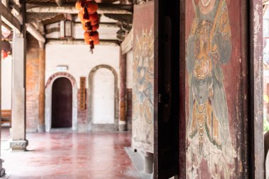 güzel eski ve ünlü eski Lung-shan tapınak