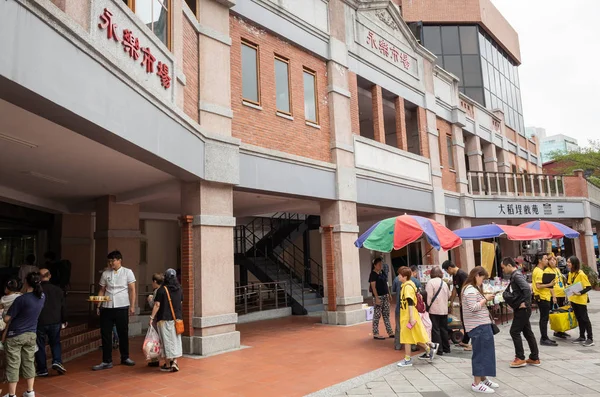 Famosa atracción de Yongle Tela Mercado — Foto de Stock