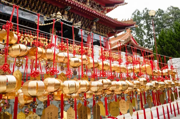 Wand der Wünsche im Wenwu-Tempel in der Nähe des Sonnenmondsees bei Yuchi — Stockfoto