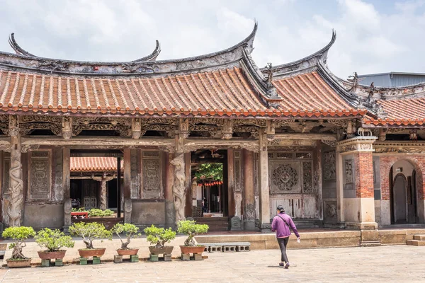 Beroemde oude oude Lung-Shan-tempel — Stockfoto