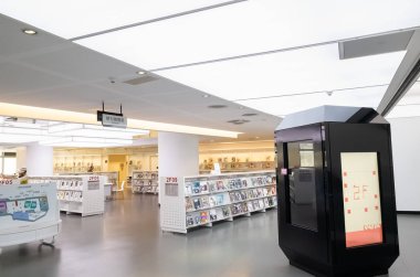 Yeni Taipei şehir ana kütüphane iç