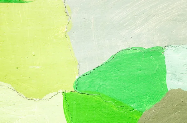Красочная стена с зеленой краской — стоковое фото
