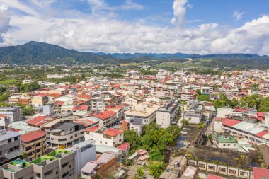 Puli kasabasının havadan görünümü