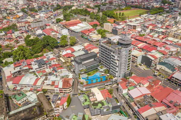 Vista aérea da cidade de Puli — Fotografia de Stock