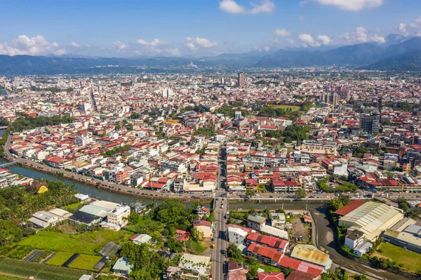 Vista aérea da cidade de Puli — Fotografia de Stock