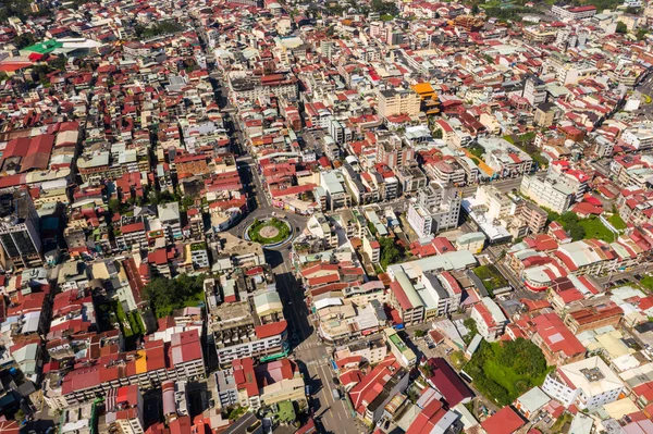 Aerial view of Puli town — Stock Photo, Image