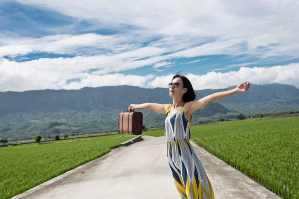 Asiatique femme voyager — Photo