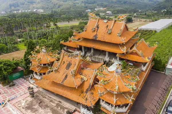 Vista aérea de las ruinas del templo de Wuchanggong cuando terremoto — Foto de Stock