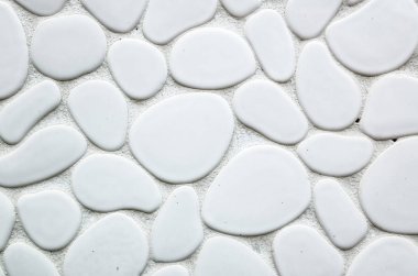 oval ve yuvarlak taş duvar