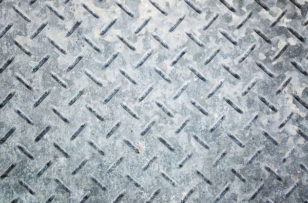 Metal diamond plate in gray color — Stock Photo, Image