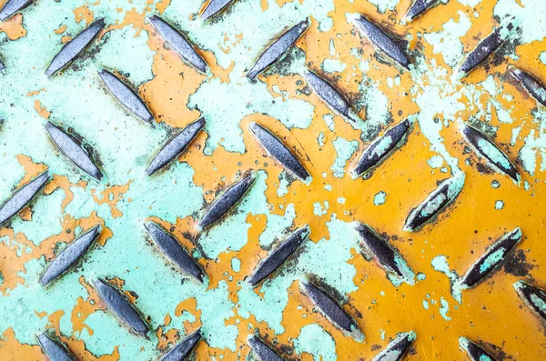 Talíř kovový kosočtverec v hnědé barvě — Stock fotografie