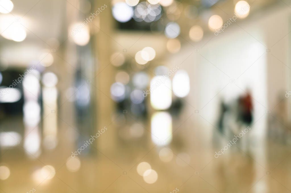 abstract background of shopping mall