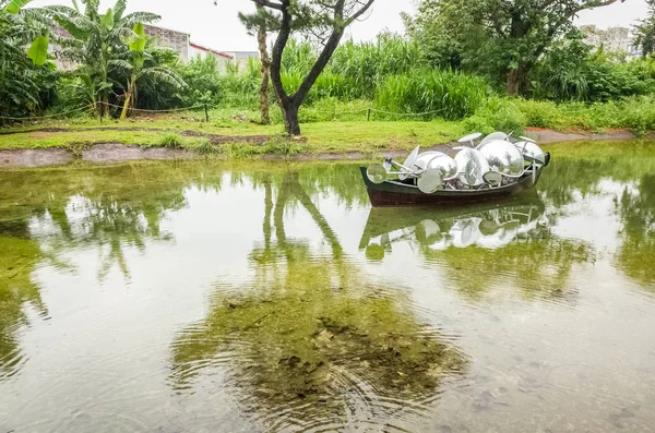 Taoyuan Land Art Festival dans la journée de pluie — Photo