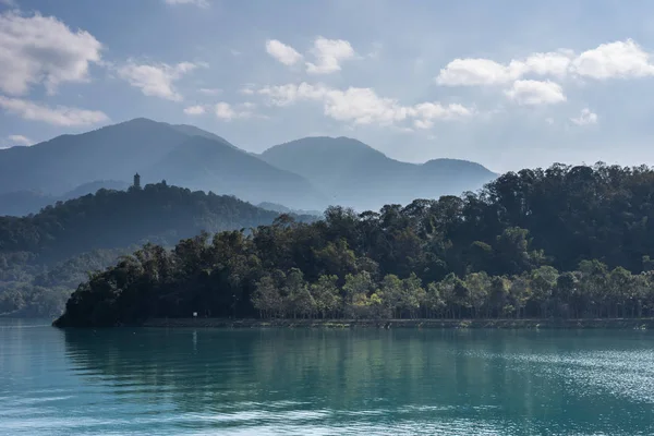 Landskap av Sun Moon Lake — Stockfoto