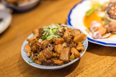 Pirinç Çin deniz ürünleri domuz eti